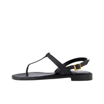 MANOLO BLAHNIK One Strap Sandals Women's Black