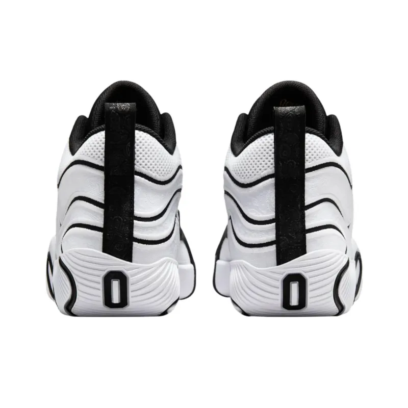 Jordan Tatum 3 Anti Slip Wear Resistant Mid Top Basketball Shoes Unisex Black White-3
