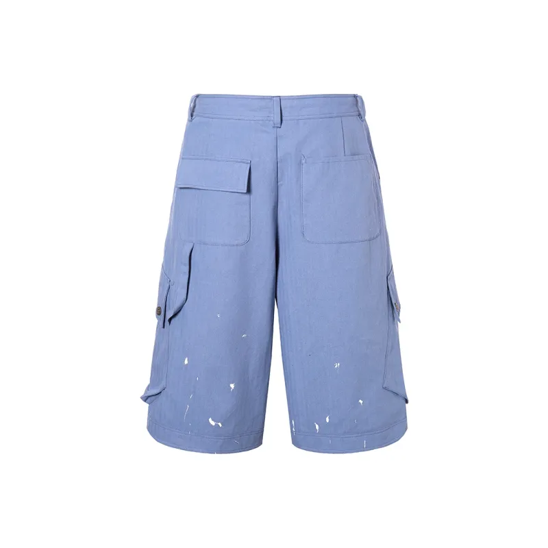 ROCAWEAR Cargo Shorts Unisex French Work Blue-1