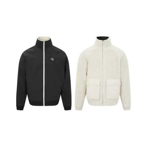 CALVIN KLEIN Jacket Unisex Black White Two Tone