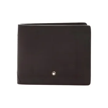 MONTBLANC Leather Wallet Men's Gray