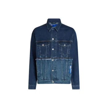 KARL LAGERFELD / Karl Lagerfeld Jeans Patchwork Panelled Denim Jacket