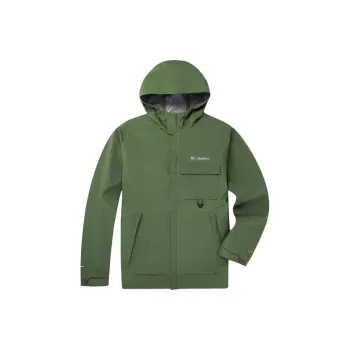 Columbia Transit Spring Outdoor Hiking Water Resistant Windbreaker Jacket Men's Green