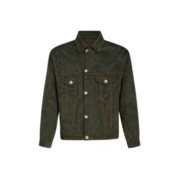 ETRO Paisley jacquard Denim Jacket