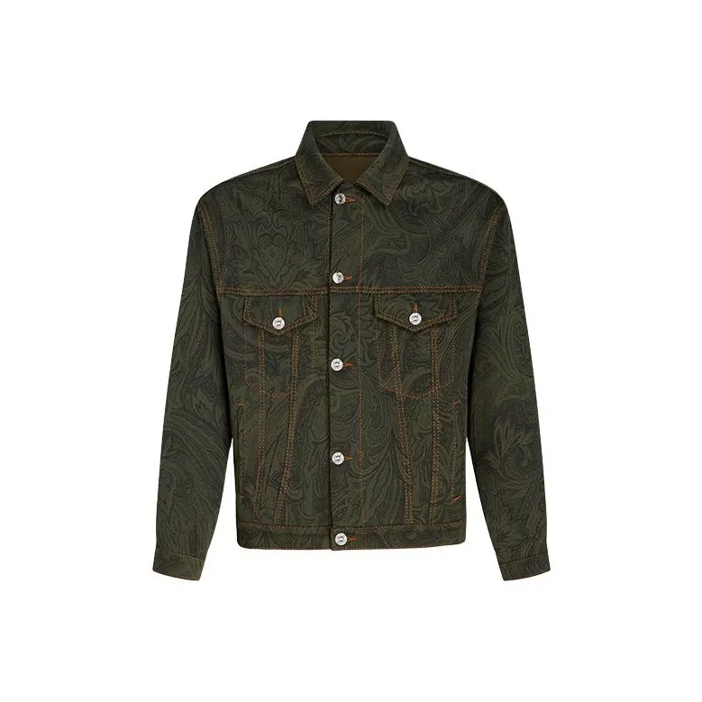 ETRO Paisley jacquard Denim Jacket-0