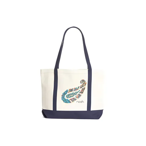 NOAH Cotton Canvas tote Laurent Bag, Shopping Bag, Handbag Regular Unisex White