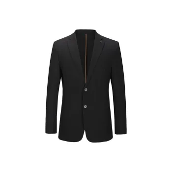 DAVID NAMAN Business Suits Men Black