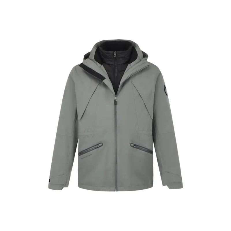 TOREAD Waterproof And Windproof To Keep Warm Includes Down Lining Windbreaker Jacket Men's-0