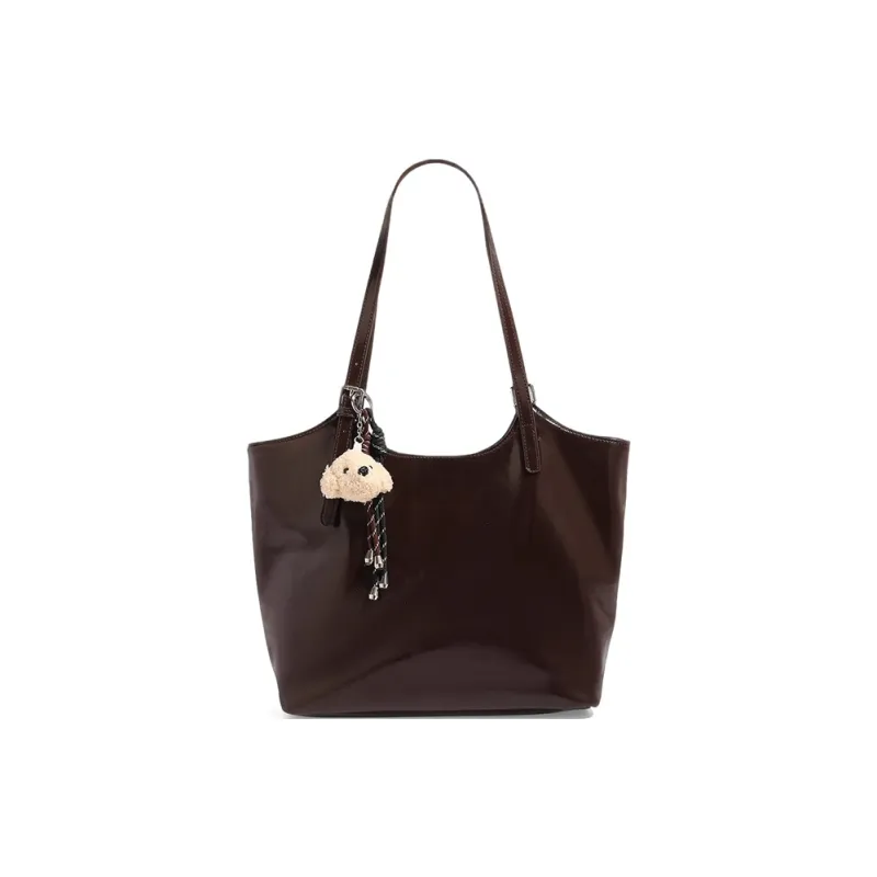 CLEVER& KETCH PU Shoulder Bag Women's Coffee-0