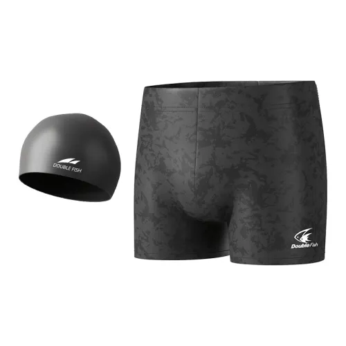 DOUBLEFISH Swimming Sets Outdoor Beach Indoor Swimming Pool Men's Black