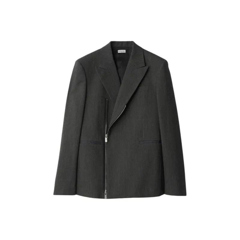 Burberry Jackets Coats Men's Gray Black-0