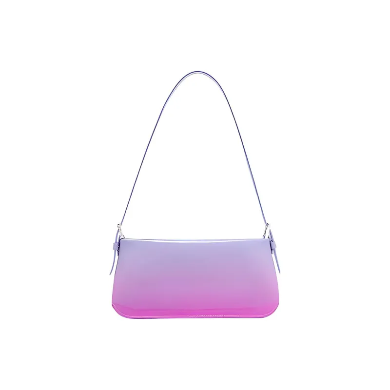 By Far Dulce Cow Leather Shoulder Bag Baguette Bag Shoulder Bag Women's Gradient Color Blocking-0