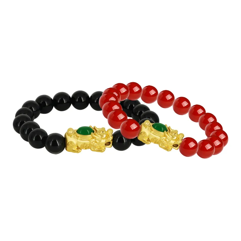 GANGCUI Natural Agate Bracelets Men's-10