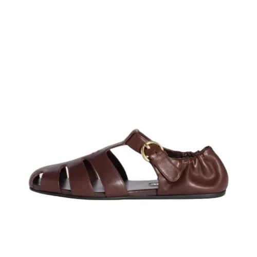 MIU MIU Roman Sandals Women's Umber