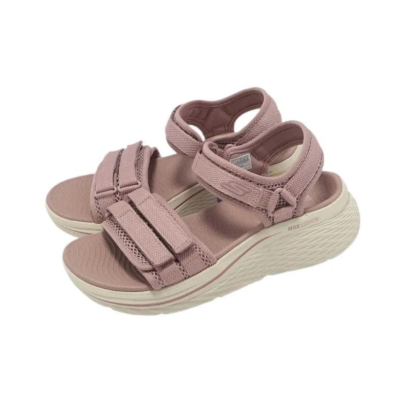 Skechers Max Cushioning Elite 2.0 One Strap Sandals Women's Pink-2