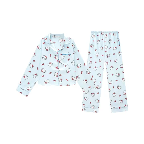 GUKOO x Hello Kitty Sanrio Series Pajama Set Women's Air Blue