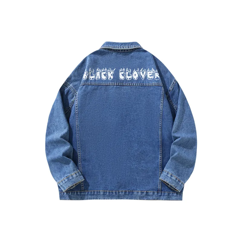 BLACK CLOVER Denim Jacket Unisex-14