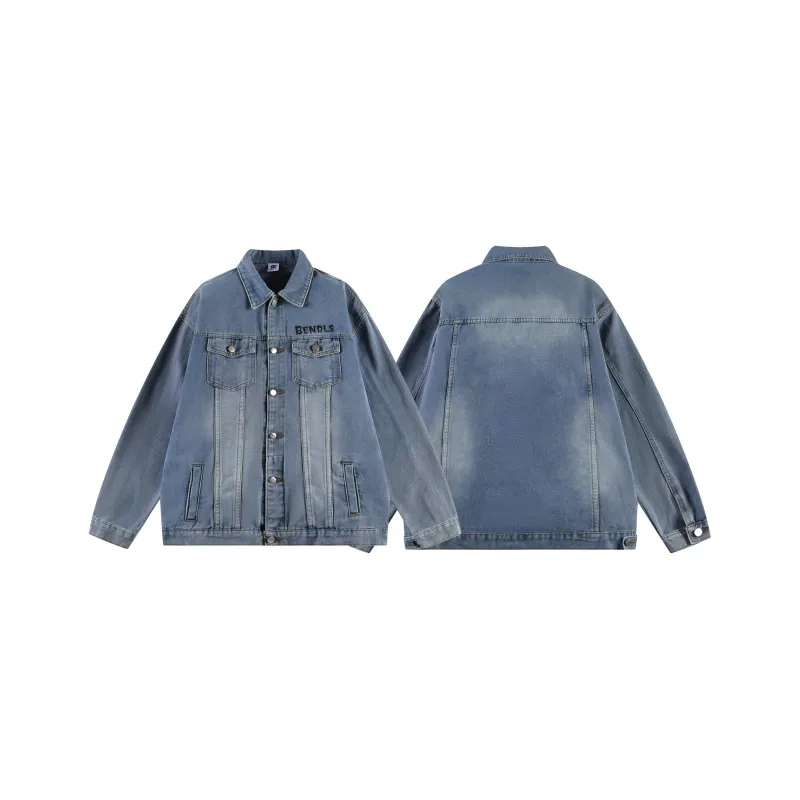 BENDL'S Denim Jacket, Spring And Fall Unisex-6