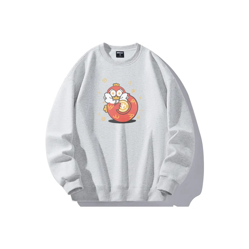 ZMOH Fleece Lined Crew Neck Sweatshirt Unisex-6