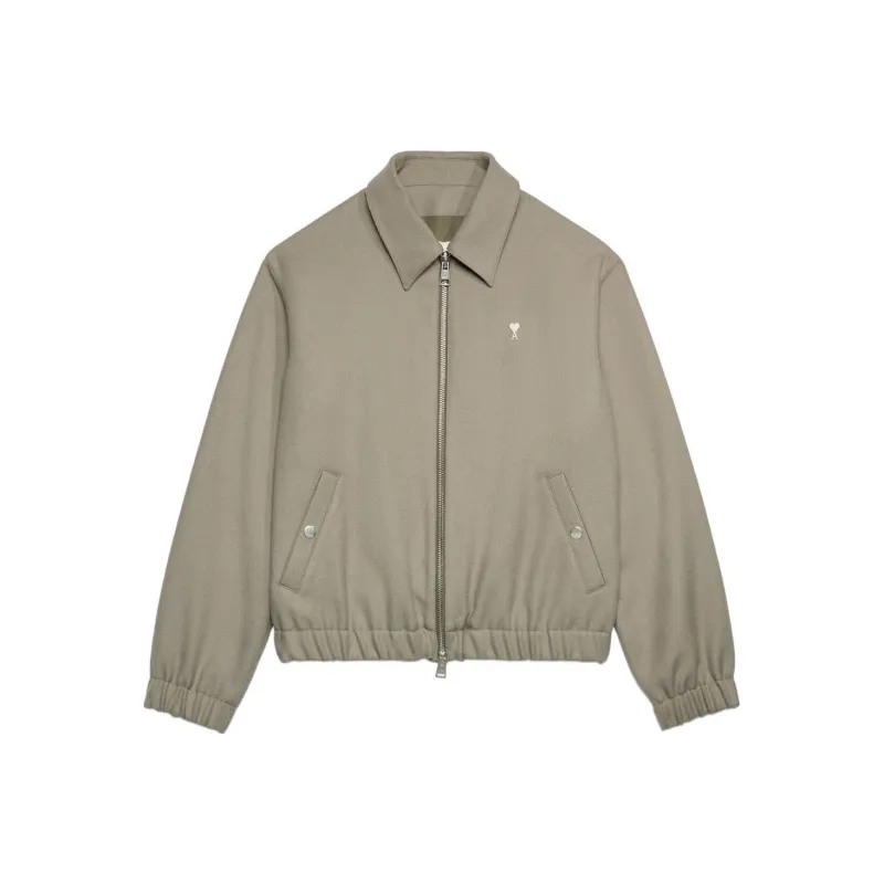 AMI Paris Ami De Cœur Zipped Jacket-0
