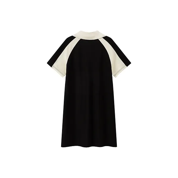 CHUU Short Sleeved Dress Women's Black-1
