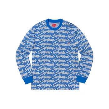 Supreme Signature Script Logo L/S Pocket Tee