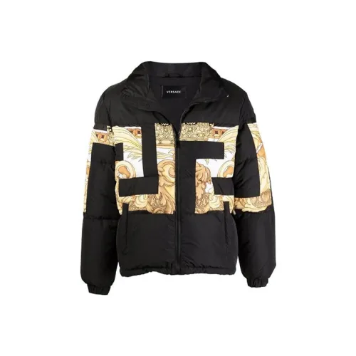 VERSACE Down Jackets Men Black