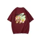 Burgundy (Flower and Squirrel)