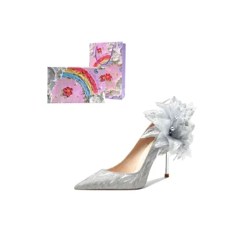 Crelinkxlat Pantang For You, Box Included High Heels Women's Silver
