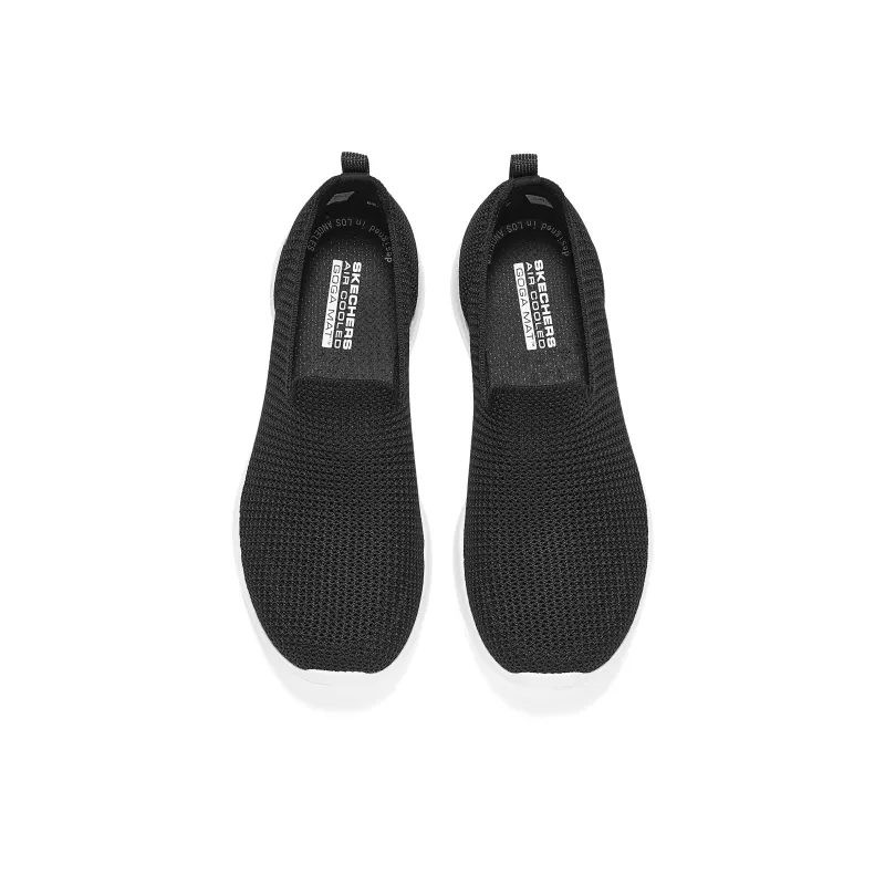 Skechers WOMEN'S GO WALK Anti Slip Wear Resistant Low Top Casual Shoes Women's Black White-2