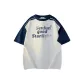 White Heather Gray & Navy Blue