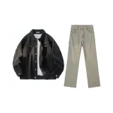 Black Top+811-740 Yellow Mud Pants