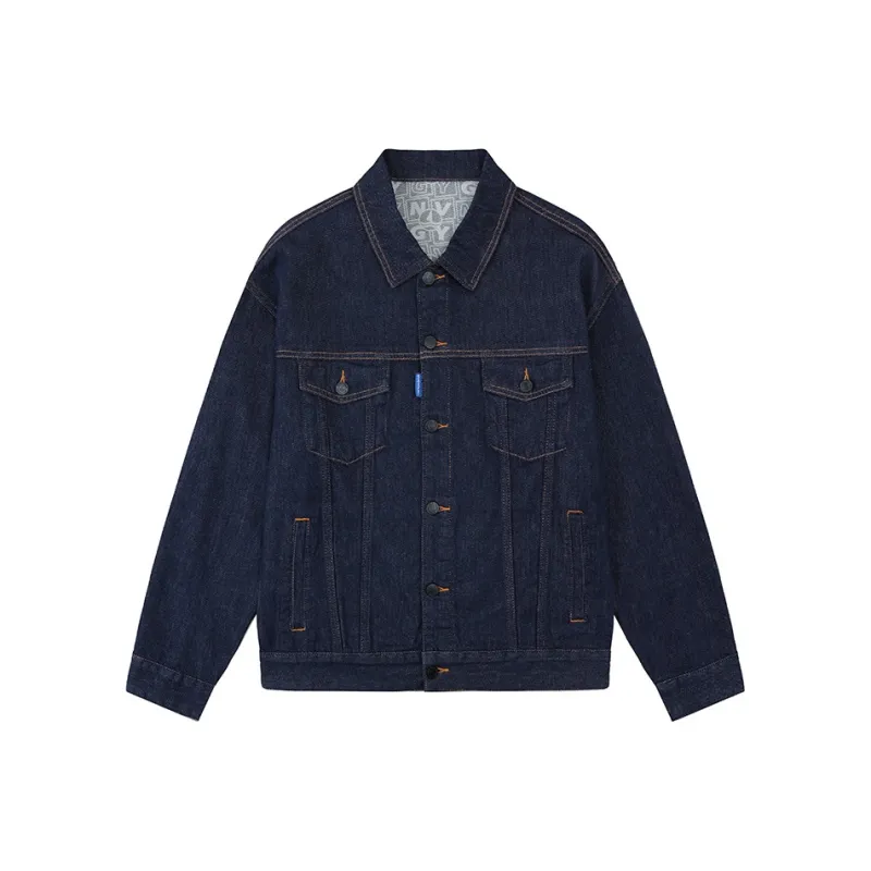 NAVIGARE Denim Jacket Men's Marine Blue-0