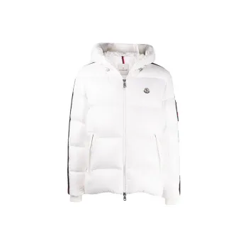 Moncler Dincer Full Zip Jacket With Stripes On Sleeves