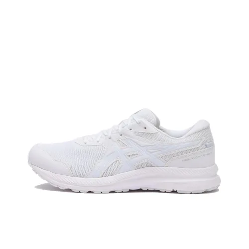 Asics Gel Contend 7 Anti Slip Wear Resistant Low Top Running Shoes Men's White
