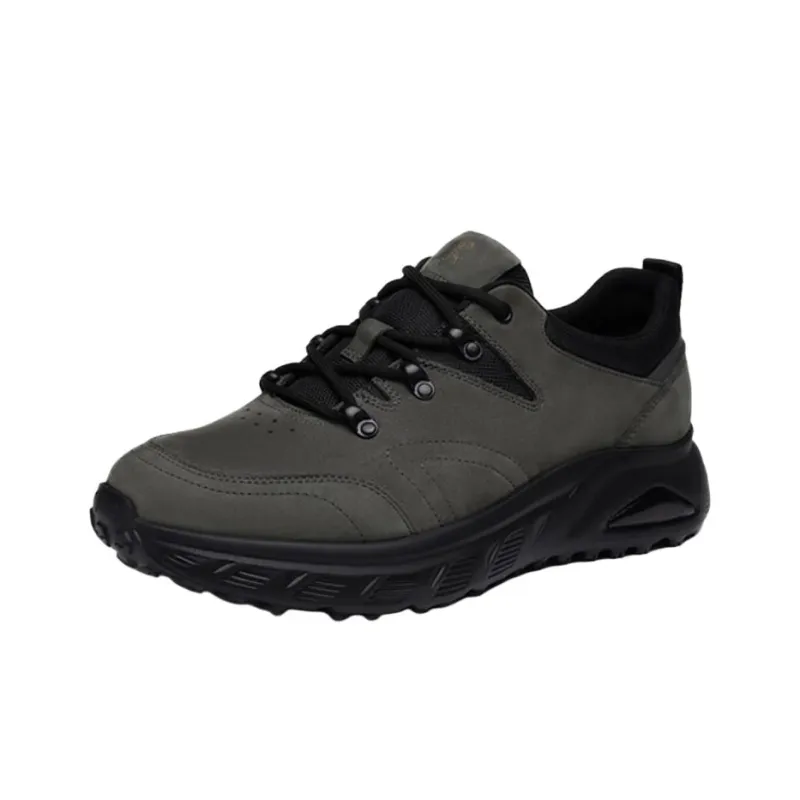 ROBERTA DI CAMERINO Italian Classic Abrasion Resistant Low Top Outdoor Shoes Men's Black Gray-1