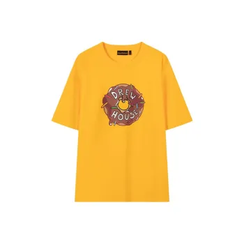 Drew House SS25 Donut Ss Tee drew T Shirt Unisex Yellow