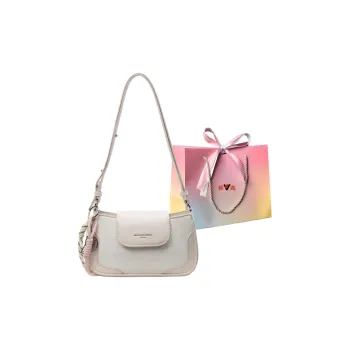 Yalu PU Crossbody Bag, Shoulder Bag Regular Women's Black/Ecru/Pink/Silver