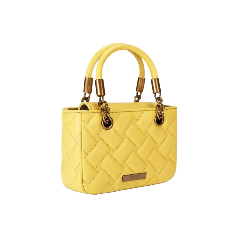 Kurt Geiger London Leather One Shoulder Handbag Mini Women's Yellow-2