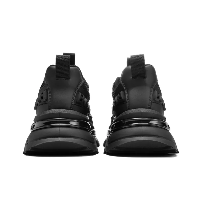 HLA Three body Chunky Sneakers Men's Black-3