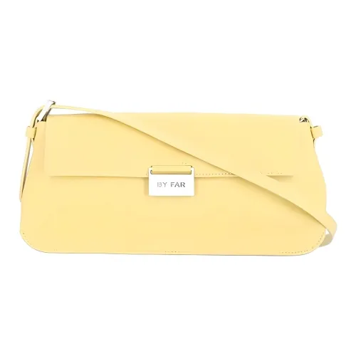 By Far Miranda Grained Leather Handheld Shoulder Bag Women's Yellow