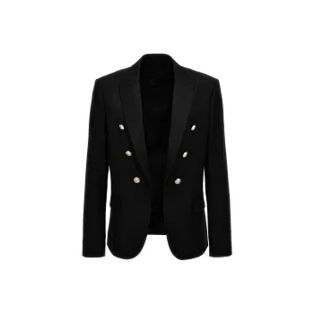 BALMAIN Button Embellished Tailored Blazer