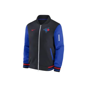 Nike Toronto Blue Jays Authentic Collection City Connect Game Time Men's Nike Mlb Full Zip Bomber Jacket