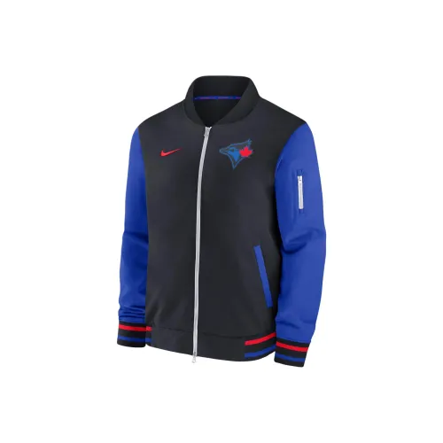 Nike Toronto Blue Jays Authentic Collection City Connect Game Time Men's Nike Mlb Full Zip Bomber Jacket