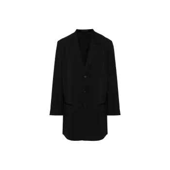 Yohji Yamamoto Pour Homme Long Sleeved Button Up Coat