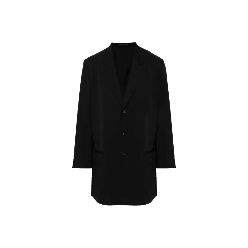 Yohji Yamamoto Pour Homme Long Sleeved Button Up Coat-0