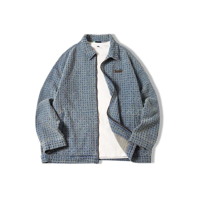 EPTISON Denim Jackets Unisex Washed Denim Blue-0