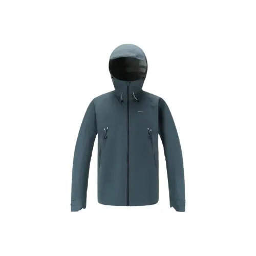 DECATHLON MH500 Water Resistant Windproof Breathable Windbreaker Jacket Men's Deep Cyan Brick