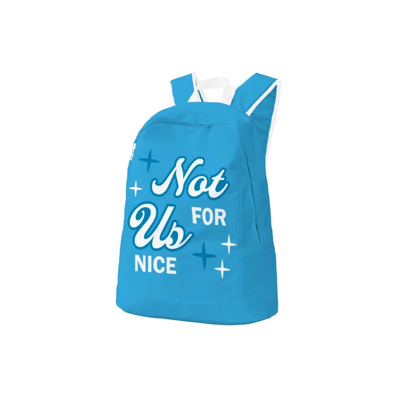 QRST NOT For US Collaboration Polyester Backpack Unisex White-26