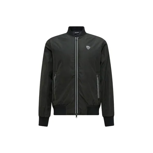 EMPORIO ARMANI Logo Patch Zipped Bomber Jacket